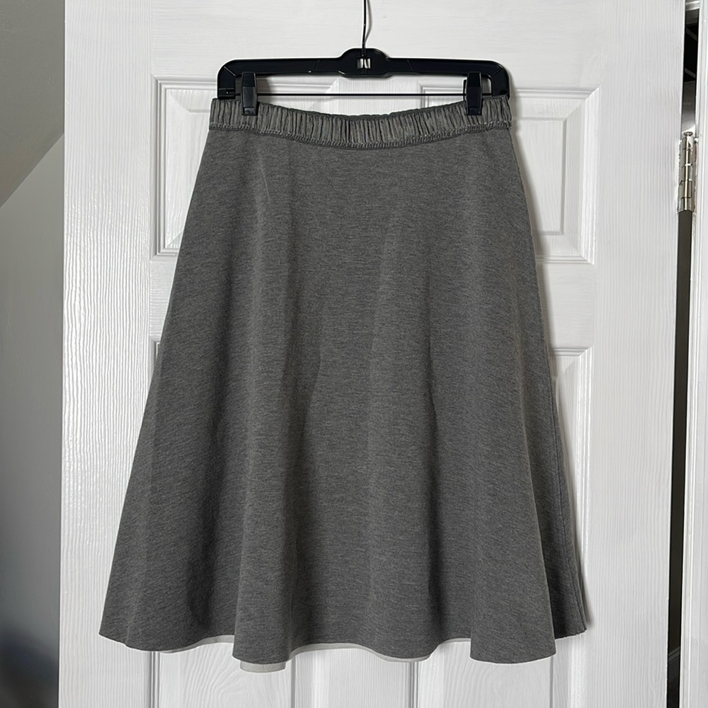 HD in Paris Calf Length Grey Skirt